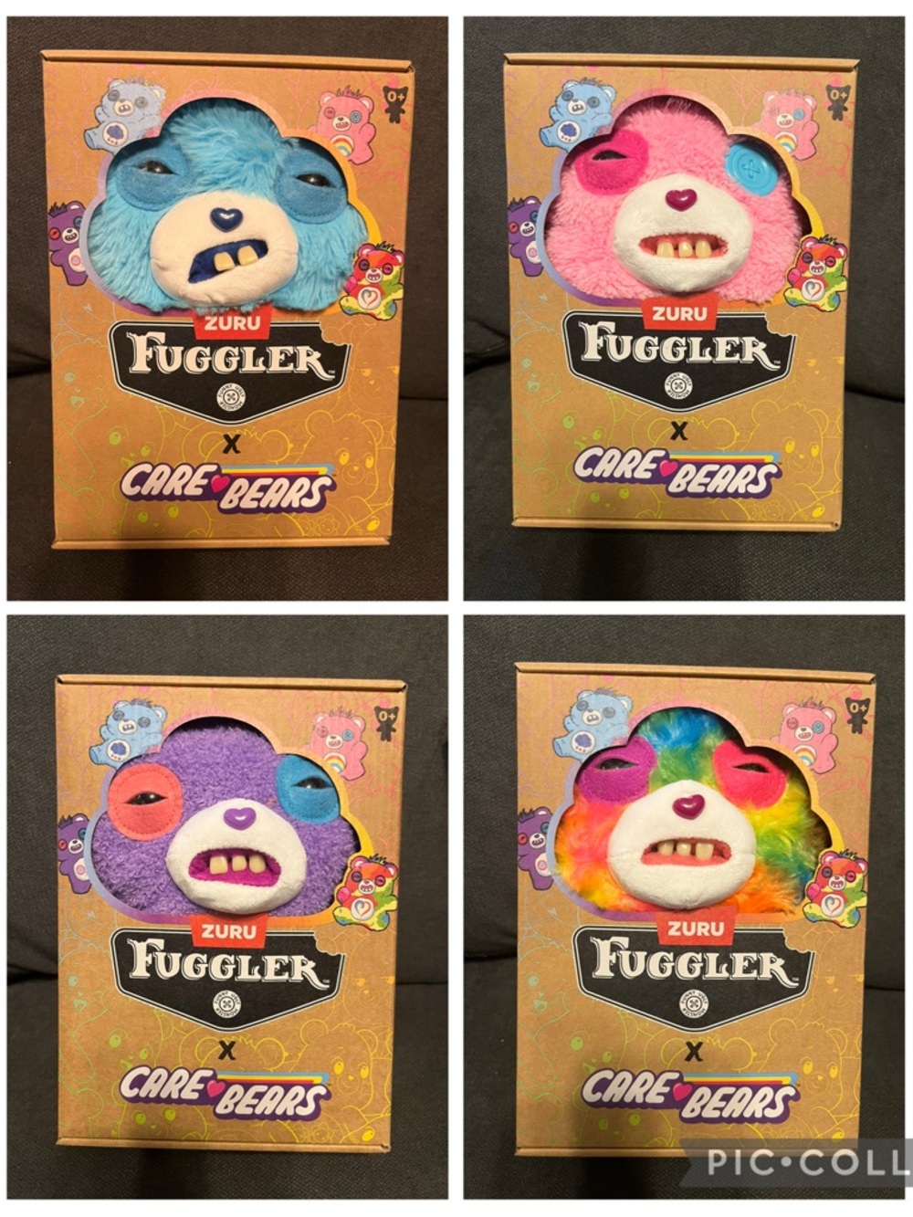Fuggler Care Bears set Of 4